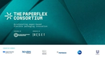สื่อประชาสัมพันธ์ของกลุ่มความร่วมมือ PaperFlex Consortium ที่แสดงโลโก้ของ Colgate-Palmolive, Mars, Nestlé, PepsiCo, Procter & Gamble และ Unilever